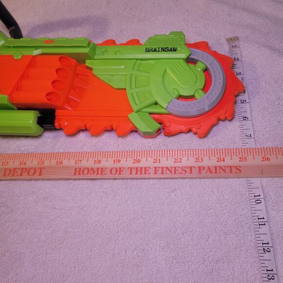 Nerf Zombie Strike Brainsaw Dart Gun Blaster w/ Saw Blade End Tested Working - Picture 3 of 6
